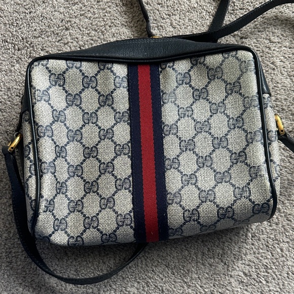 Vintage Gucci Ophidia Sherry Line Blue Crossbody Bag - Picture 4 of 16